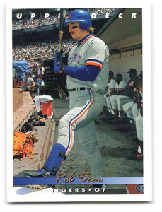 1993 Upper Deck #217 Rob Deer VG Detroit Tigers 