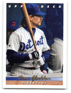 1993 Upper Deck #251 Dan Gladden VG Detroit Tigers 