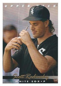 1993 Upper Deck #298 Scott Radinsky VG Chicago White Sox 