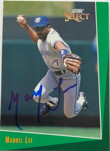 Manny Lee Autographed 1993 Score Select #380