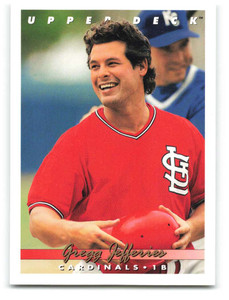 1993 Upper Deck #545 Gregg Jefferies VG St. Louis Cardinals 