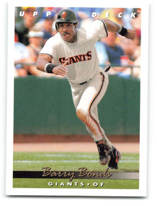 1993 Upper Deck #567 Barry Bonds VG San Francisco Giants 