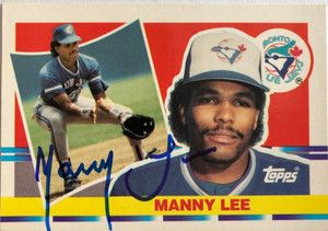 Manny Lee Autographed 1990 Topps Big #219
