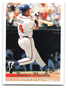 1993 Upper Deck #582 Brian Hunter VG Atlanta Braves 