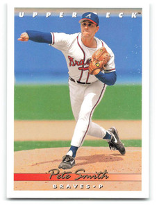 1993 Upper Deck #589 Pete Smith VG Atlanta Braves 