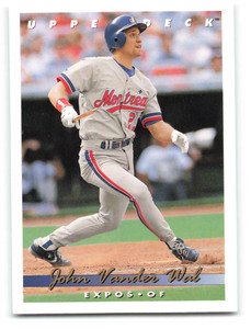 1993 Upper Deck #619 John Vander Wal VG Montreal Expos 