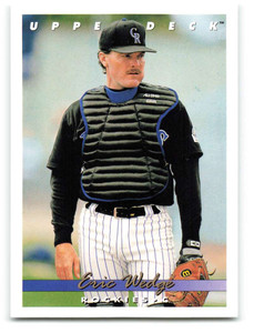 1993 Upper Deck #653 Eric Wedge VG RC Rookie Colorado Rockies 