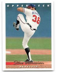 1993 Upper Deck #701 Steve Bedrosian VG Atlanta Braves 