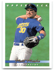 1993 Upper Deck #177 John Jaha VG Milwaukee Brewers - Under the Radar Sports