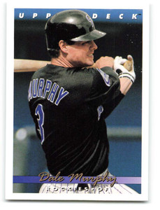 1993 Upper Deck #706 Dale Murphy VG Colorado Rockies 
