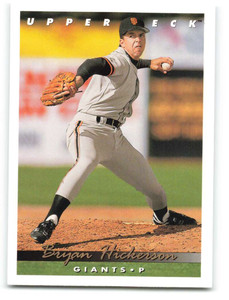 1993 Upper Deck #778 Bryan Hickerson VG San Francisco Giants 