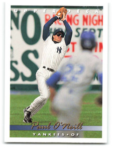 1993 Upper Deck #796 Paul O'Neill VG New York Yankees 