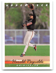 1993 Upper Deck #803 Harold Reynolds VG Baltimore Orioles 