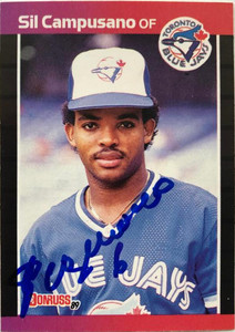 Pat Borders autographed Baseball Card (Toronto Blue Jays) 1988 Donruss The  Rookies #12