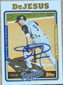SOLD 132281 David DeJesus Autographed 2005 Topps #474