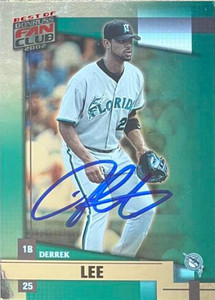 Derrek Lee Autographed 2002 Donruss Best of Fan Club #134