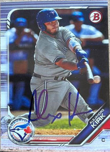 SOLD 132308 Alejandro Kirk Autographed 2019 Bowman Draft #BD-193 