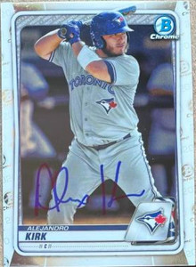 SOLD 132309 Alejandro Kirk Autographed 2020 Bowman Chrome - Prospects #BCP-226 