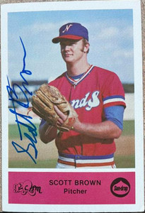 Scott Brown Autographed 1979 Nashville Sounds Team Issue #NNO