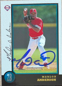 SOLD 132329 Marlon Anderson Autographed 1998 Bowman #436
