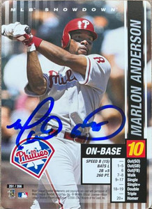 Marlon Anderson Autographed 2002 MLB Showdown #251