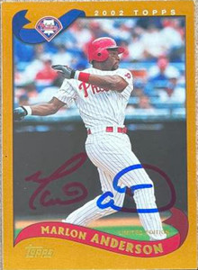 Marlon Anderson Autographed 2002 Topps Limited Edition #269