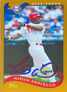 Marlon Anderson Autographed 2002 Topps Home Team Advantage #269