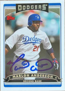 SOLD 132418 Marlon Anderson Autographed 2006 Topps Updates & Highlights #UH96 