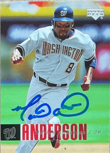SOLD 132419 Marlon Anderson Autographed 2006 Upper Deck #864