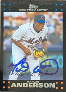 Marlon Anderson Autographed 2007 Topps Updates & Highlights #UH12 