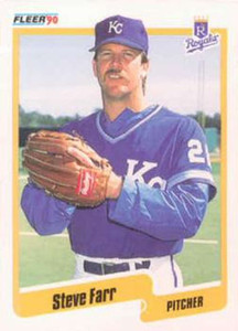 1990 Fleer #107 Steve Farr VG Kansas City Royals 