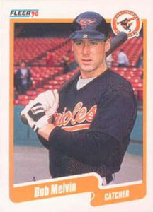 1990 Fleer #181 Bob Melvin VG Baltimore Orioles 