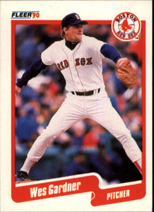1990 Fleer #275 Wes Gardner VG Boston Red Sox 