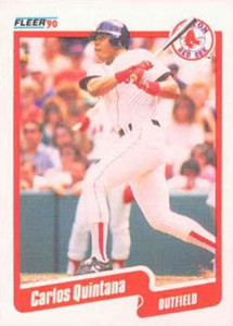 1990 Fleer #283 Carlos Quintana VG Boston Red Sox 