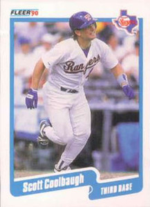 1990 Fleer #293 Scott Coolbaugh VG RC Rookie Texas Rangers 