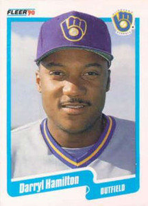 1990 Fleer #325 Darryl Hamilton VG Milwaukee Brewers 