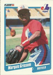 1990 Fleer #347 Marquis Grissom VG RC Rookie Montreal Expos 