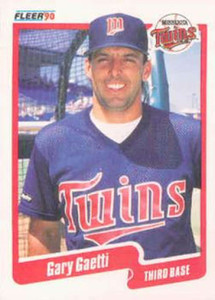1990 Fleer #373 Gary Gaetti VG Minnesota Twins 