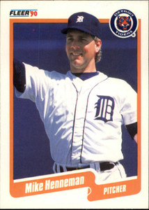1990 Fleer #604 Mike Henneman VG Detroit Tigers 