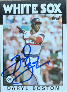 Daryl Boston Autographed 1986 Topps #139
