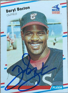 Daryl Boston Autographed 1988 Fleer #393