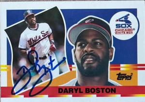 Daryl Boston Autographed 1990 Topps Big #54