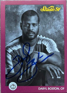 Daryl Boston Autographed 1991 Studio #201