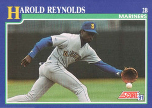 1991 Score #48 Harold Reynolds VG Seattle Mariners 