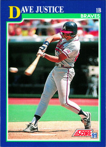 1991 Donruss #548 David Justice VG Atlanta Braves