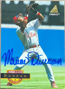 Mariano Duncan Autographed 1994 Pinnacle #479