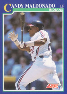 Candy Maldonado 1991 MVP LEAF Cleveland Indians #391 MLB Baseball Card HOF