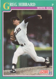 1991 Score #128 Greg Hibbard VG Chicago White Sox 