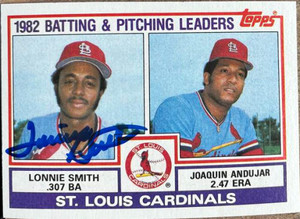 Lonnie Smith Autographed 1983 Topps #561