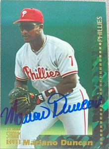 Mariano Duncan Autographed 1994 Stadium Club Team #217